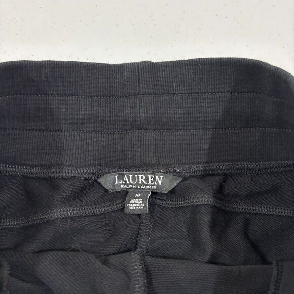 Ralph Lauren LRL Joggers Black Men M Striped Preppy Y2K 90s Sporty Colorblock - Picture 8 of 12